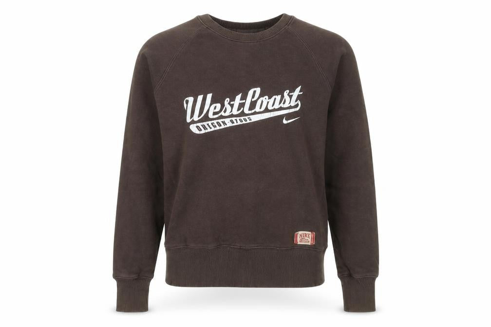 Nike Unisex Kids Brown XS West Coast Graphic Pullover Sweatshirt