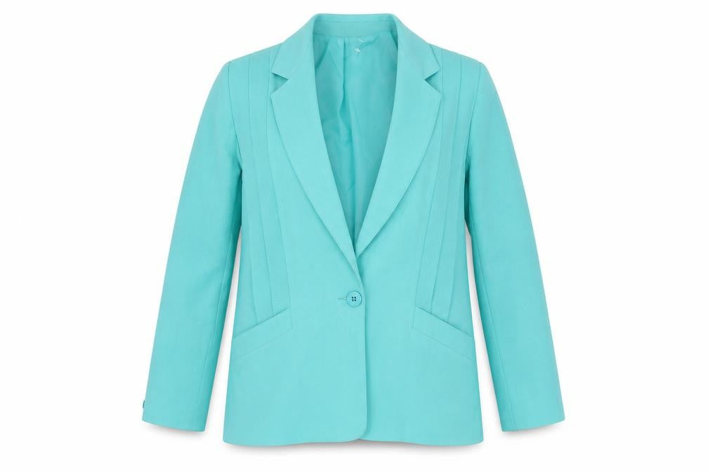 Whispers Women Green Size 10 Single-Breasted Blazer Jacket