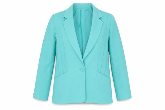 Whispers Women Green Size 10 Single-Breasted Blazer Jacket
