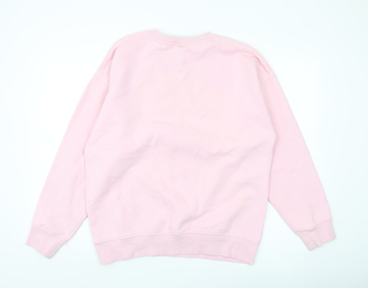 H&M Men’s Pink Justin Bieber Graphic Sweatshirt M Relaxed Fit