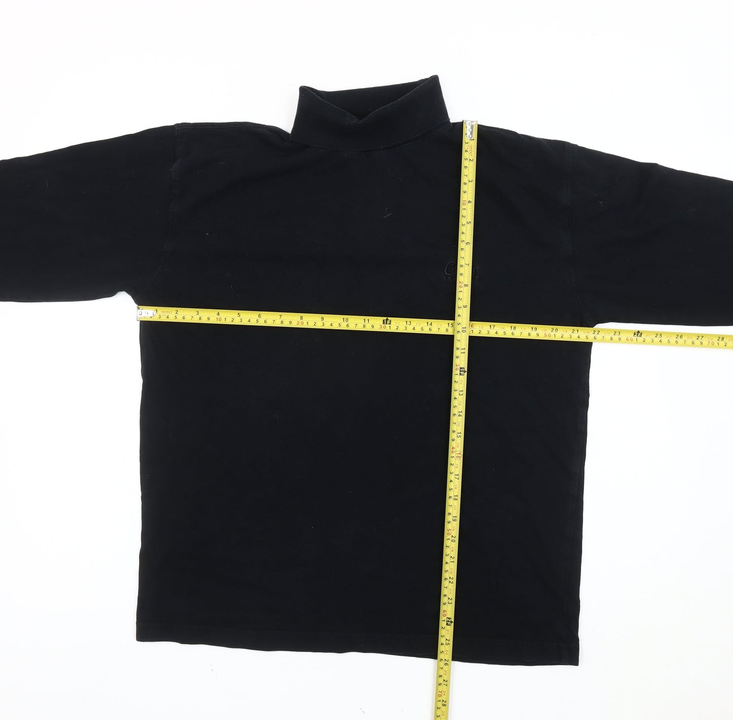 Cotton Traders Men's Black M Mock Neck Pullover Sweatshirt