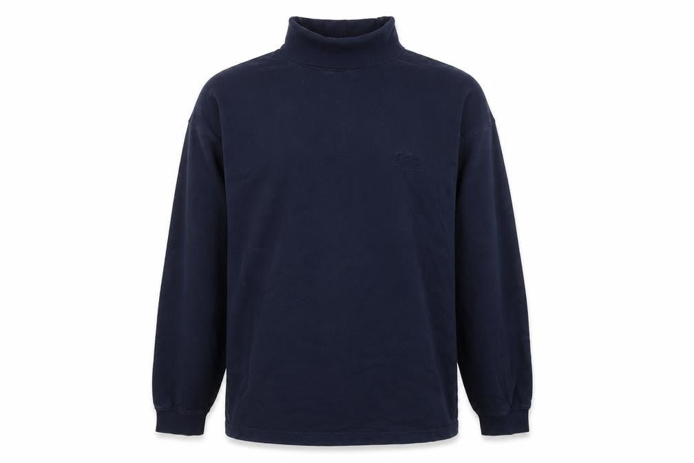 Cotton Traders Men’s Blue Mock Neck Pullover Sweatshirt Size M