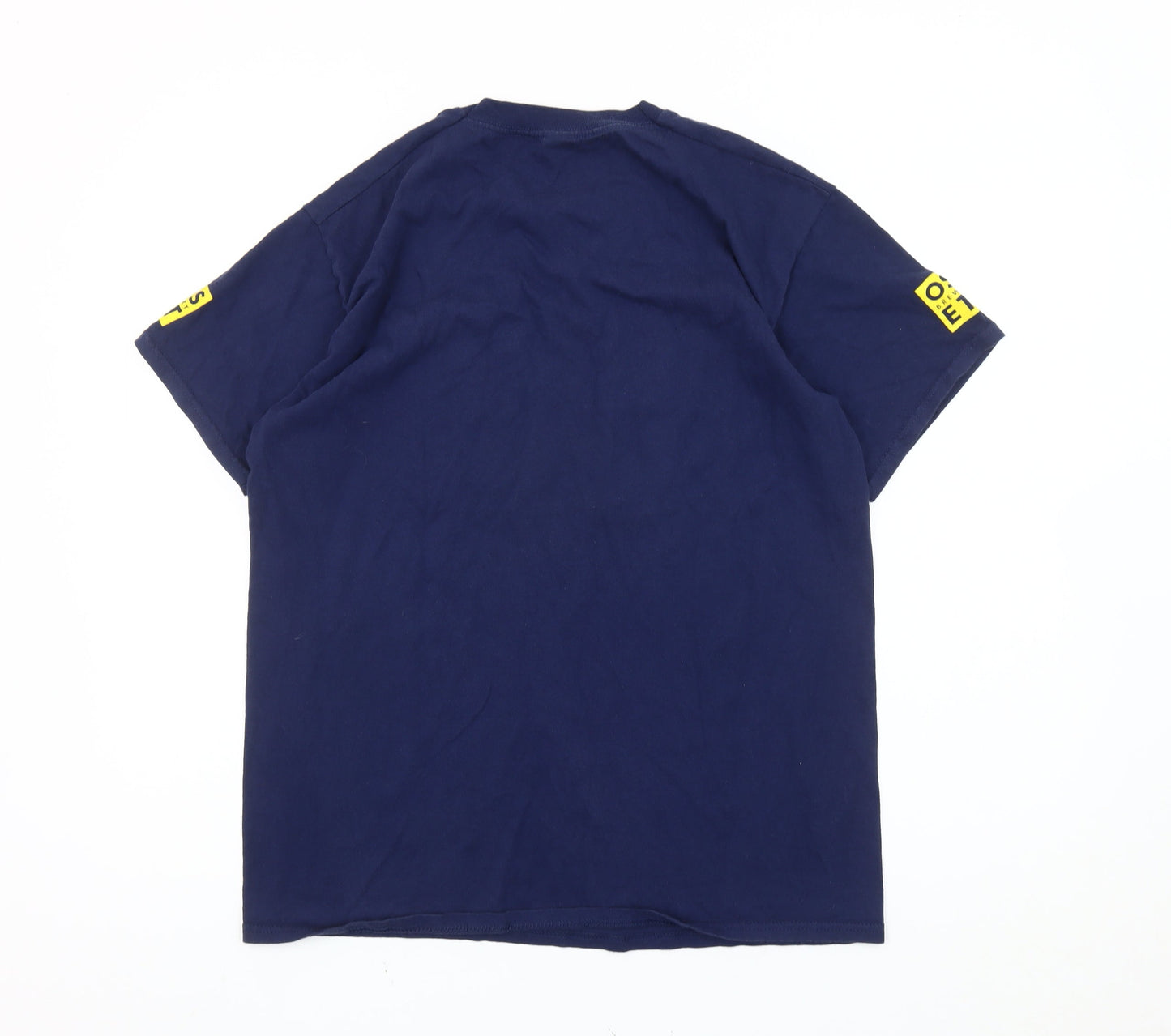 Fruit of the Loom Mens Blue L ALAW Lager Graphic T-Shirt Cotton
