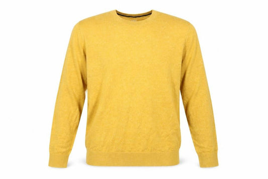 Gap Men’s Yellow XL Cotton Blend Crew Neck Pullover Jumper