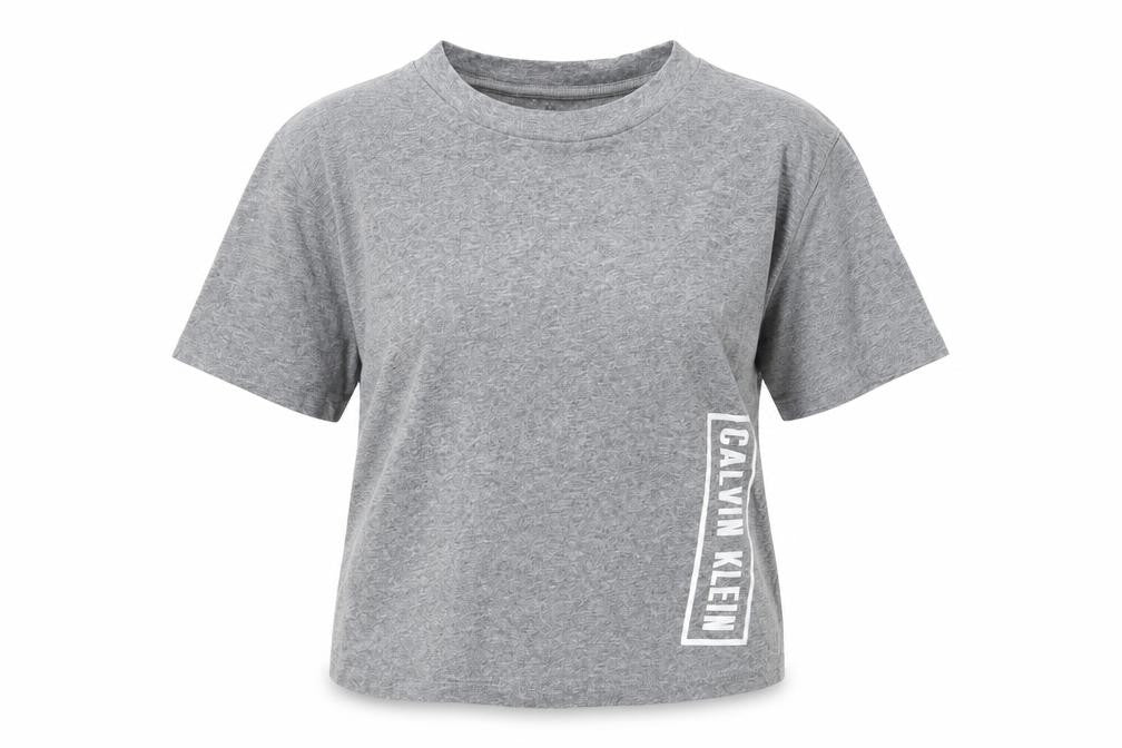 Calvin Klein Women’s Grey Short Sleeve Crew Neck T-Shirt Size S