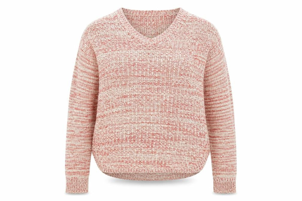 Marks & Spencer Womens Multicoloured Knit V-Neck Jumper UK 14