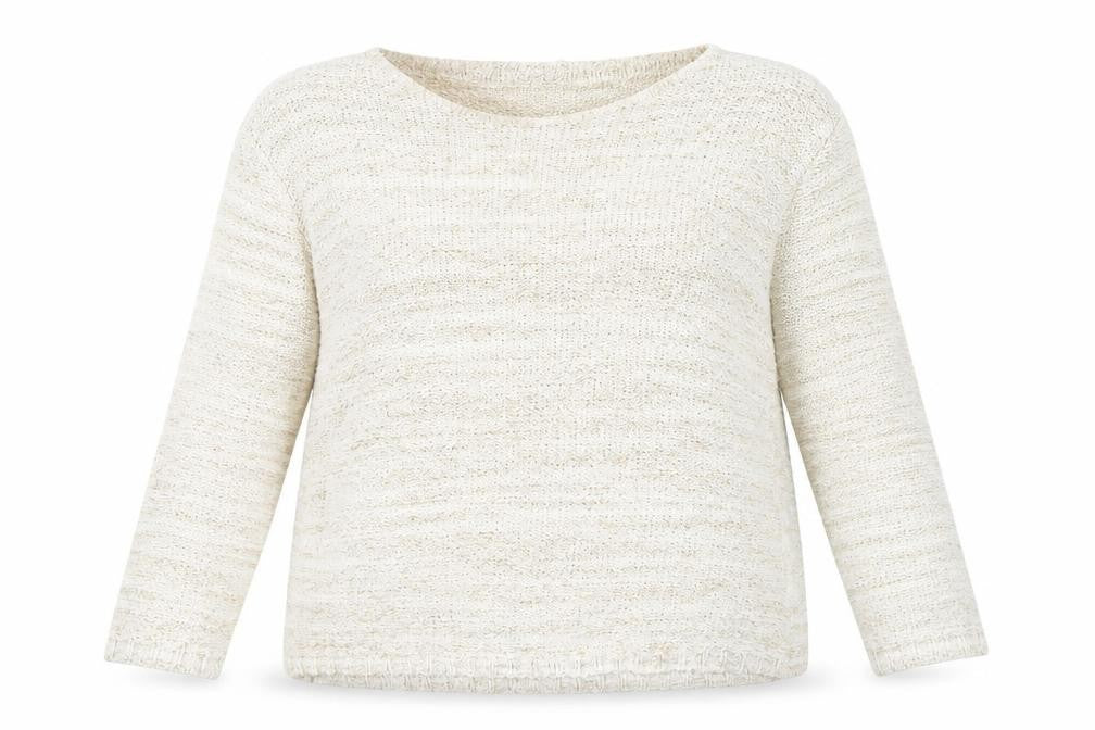 Style by EWM Women’s Beige Knit Pullover Jumper L 18-20