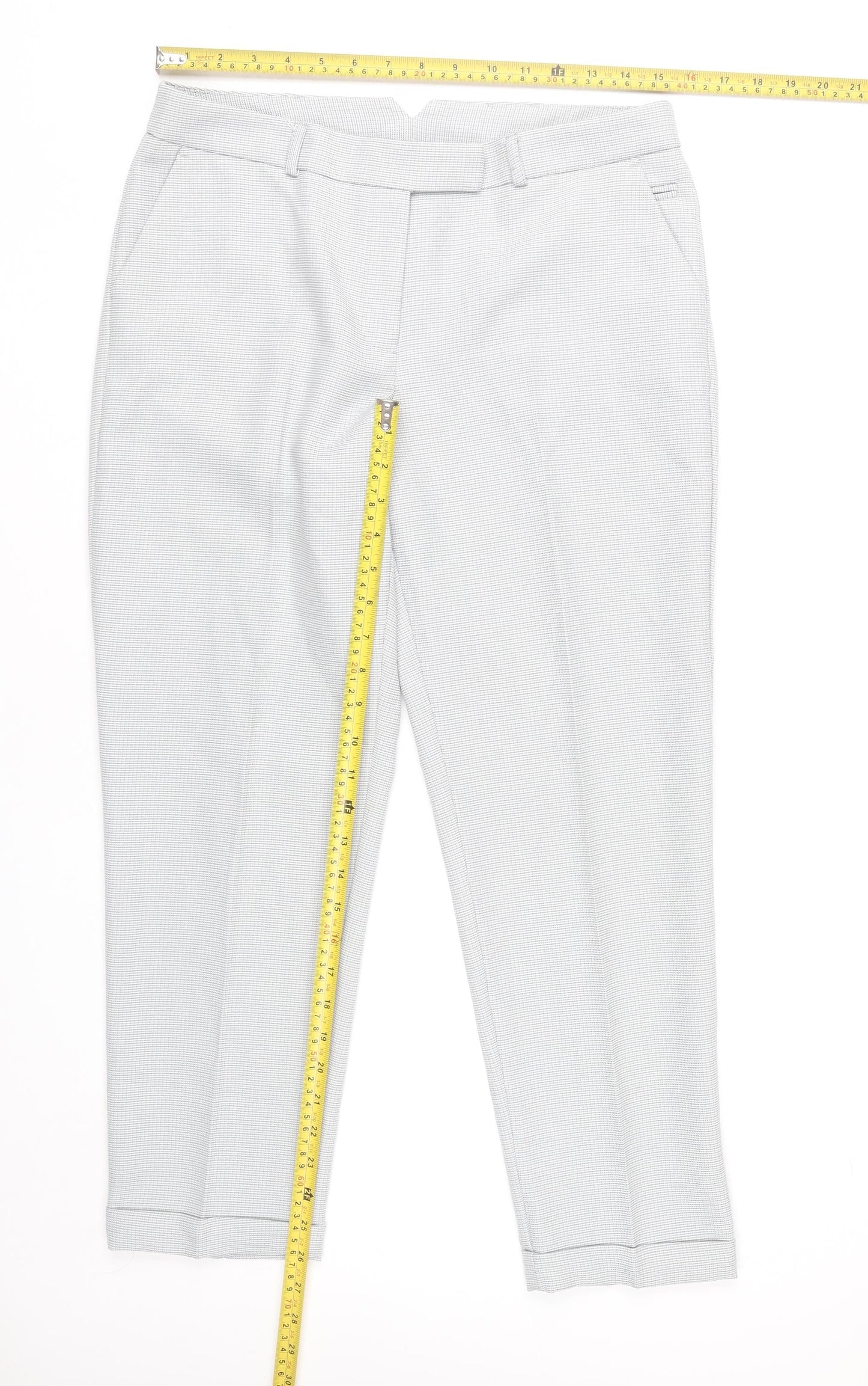 Dorothy Perkins Women’s Grey UK 12 Ankle Tapered Trousers