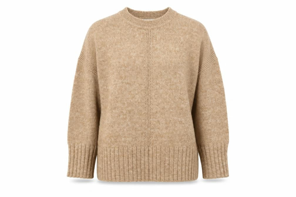 Marks & Spencer Women’s Beige XL Pullover Knit Jumper Crew Neck