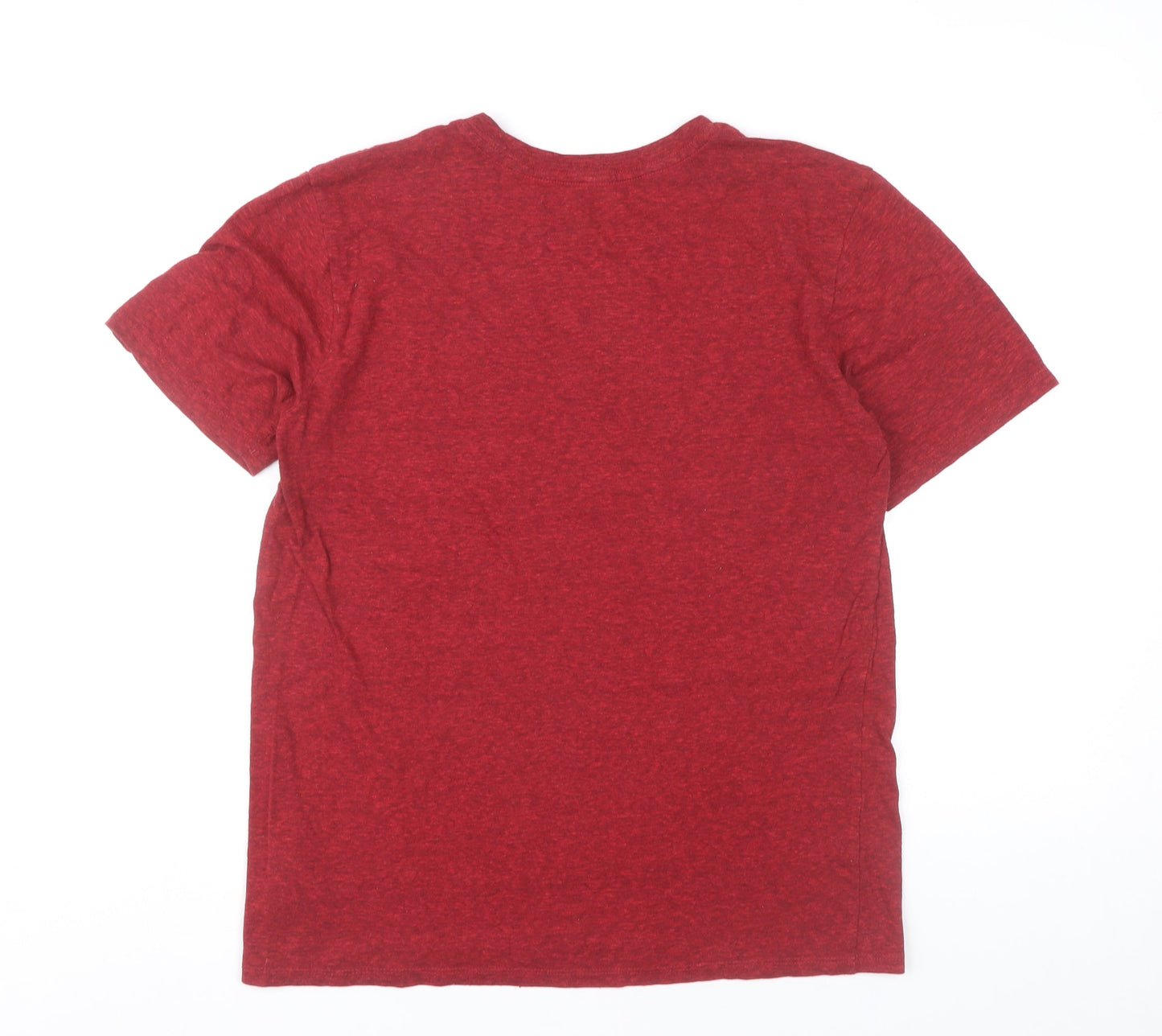 Hurley Men’s Red Medium Graphic Print Crew Neck T-Shirt