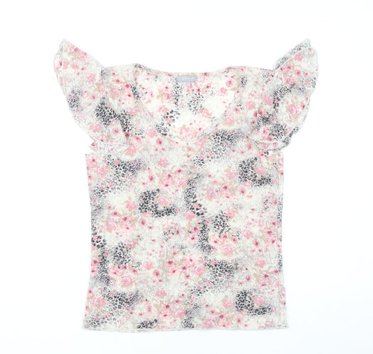 Marks and Spencer Women’s Multicoloured Floral Lace Blouse Size 14