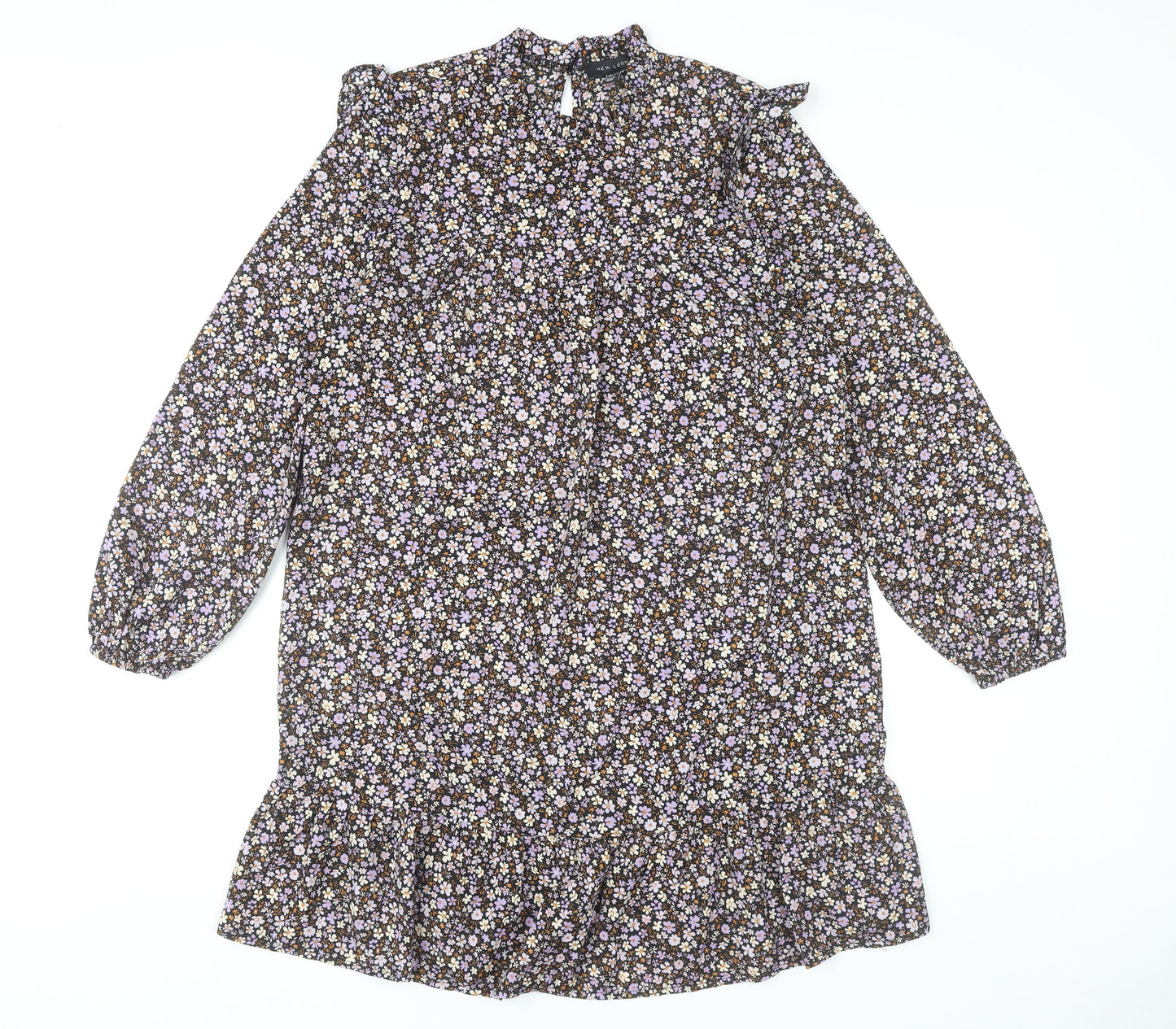 New Look Women’s Multicoloured Floral Shift Dress UK 10