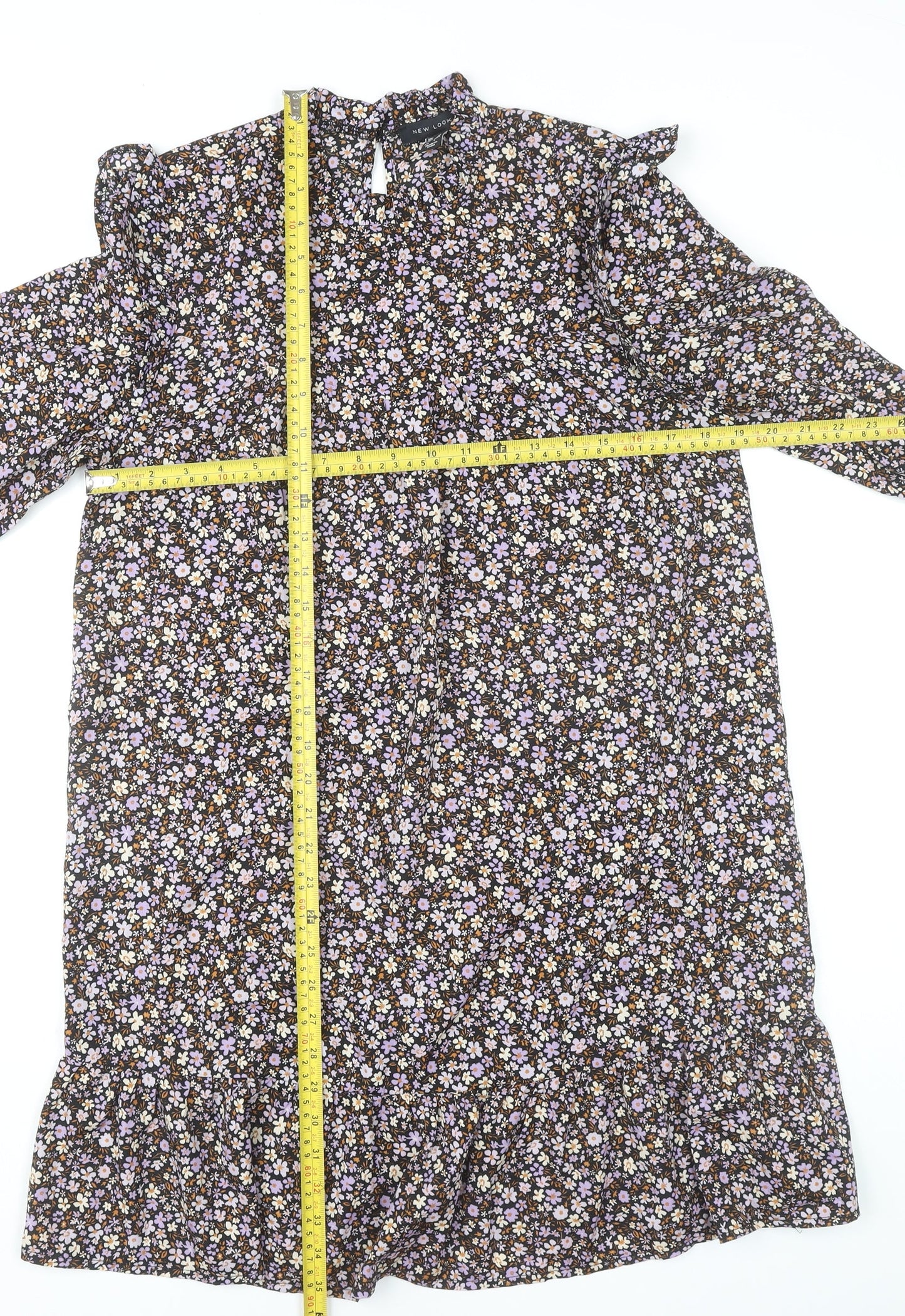 New Look Women’s Multicoloured Floral Shift Dress UK 10