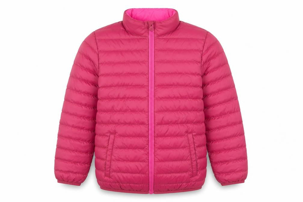 Hdj Kids Girls Pink 9-10 Years Puffer Jacket Lightweight Down Coat