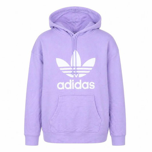 Adidas Women’s Purple Hoodie Size 10 UK Cotton Pullover Casual