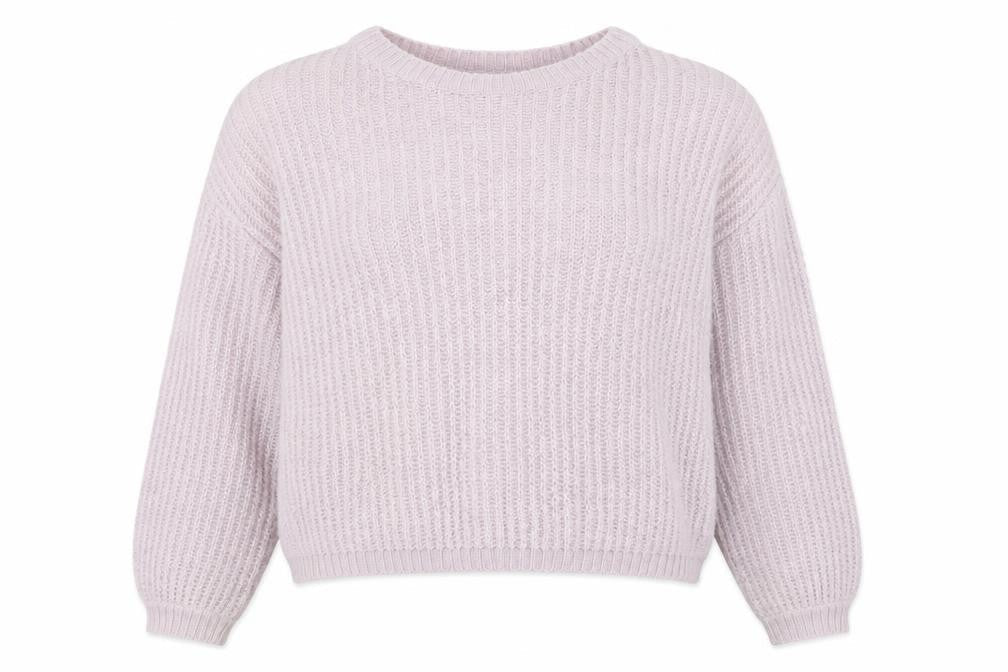 Jacqueline de Yong Womens Purple Knit Pullover Jumper Size M
