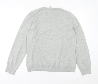 Gap Women’s Grey Cotton Crew Neck Pullover Jumper Size L