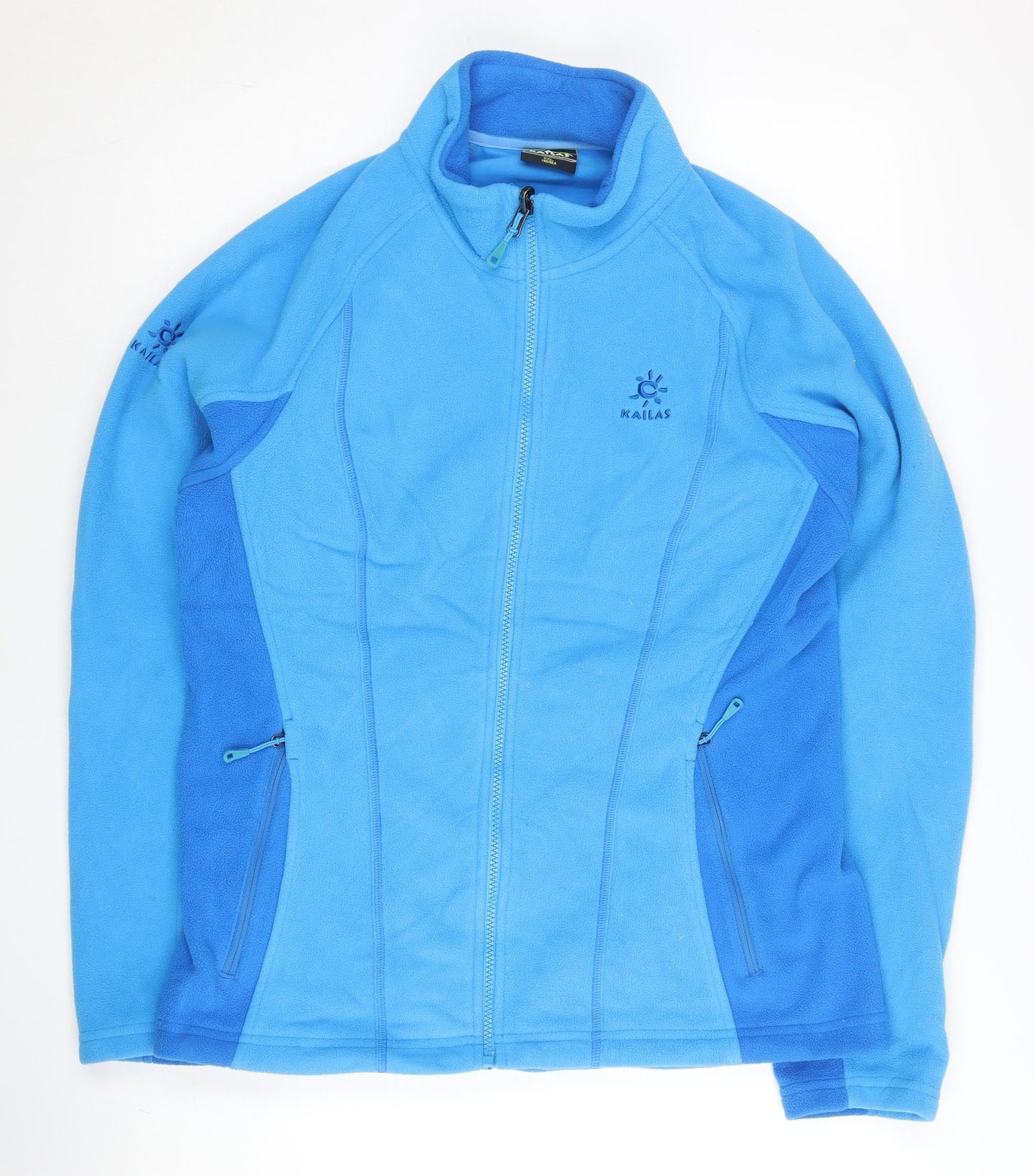 Kailas Women’s Blue Fleece Jacket Size 14 Full Zip Pockets Outdoor