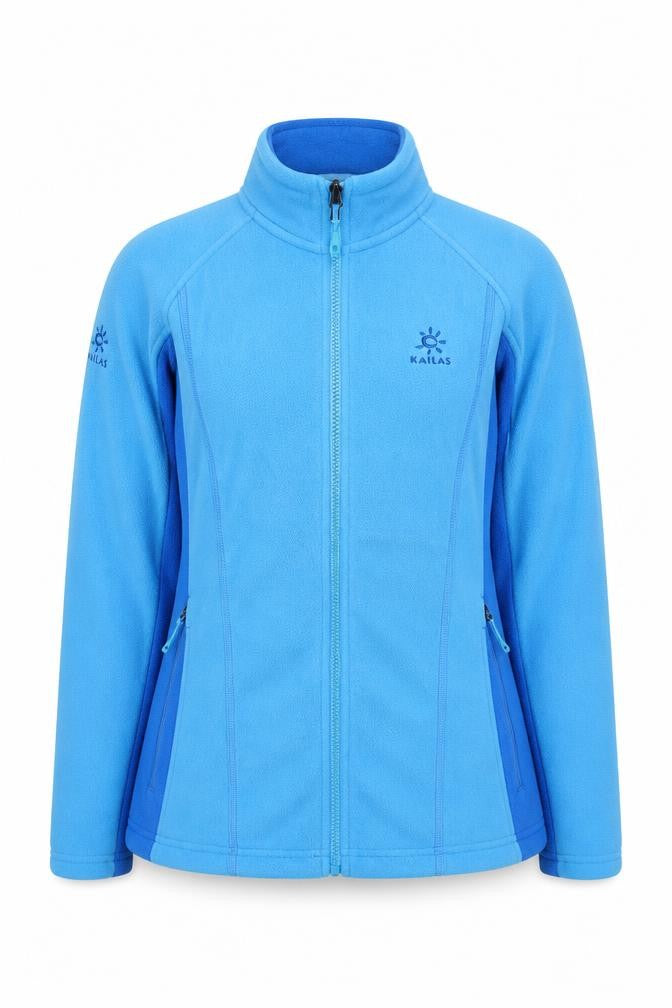 Kailas Women’s Blue Fleece Jacket Size 14 Full Zip Pockets Outdoor