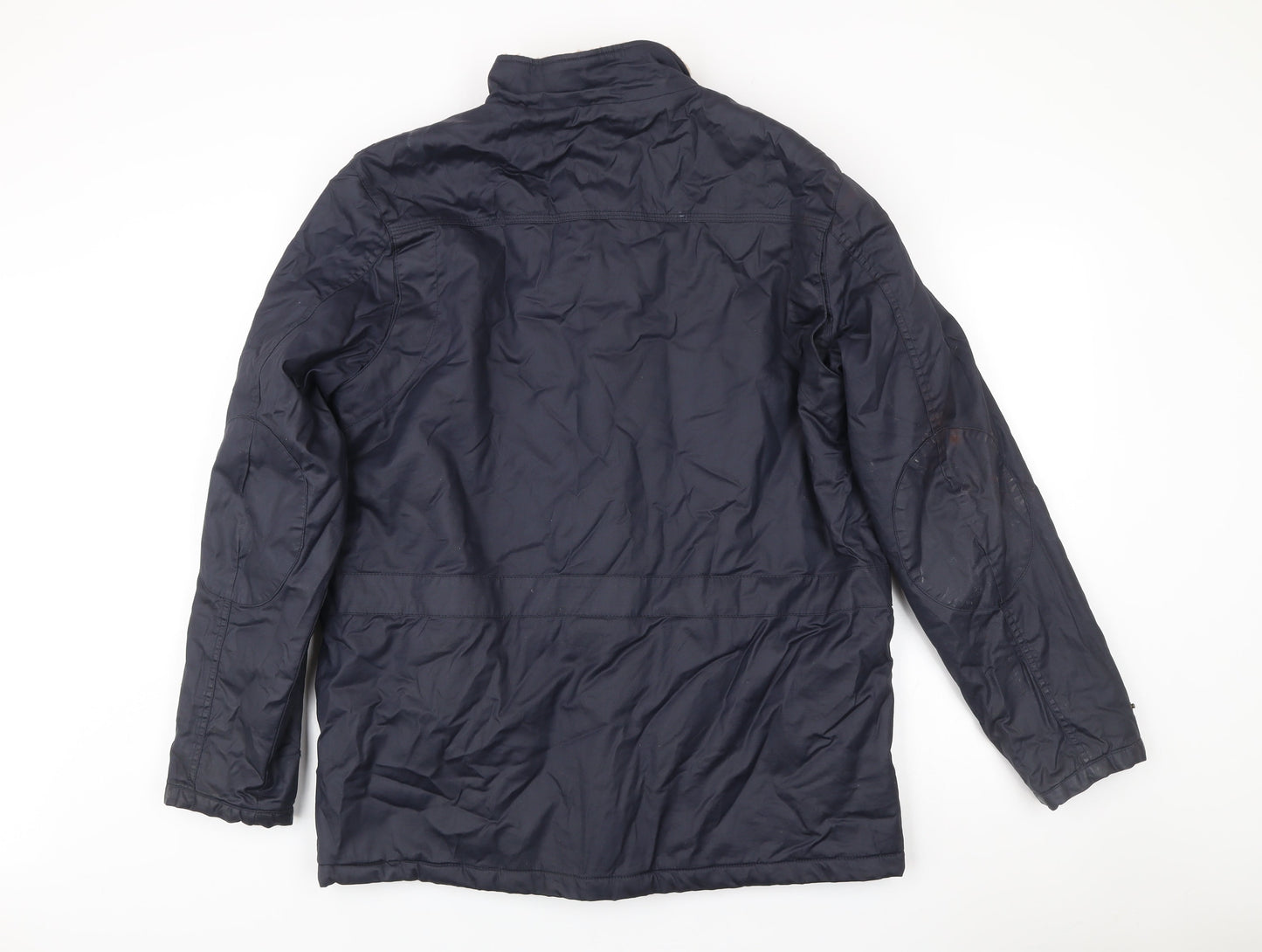 Cotton Traders Men’s Blue L Jacket Outdoor Field Style Pockets Lined
