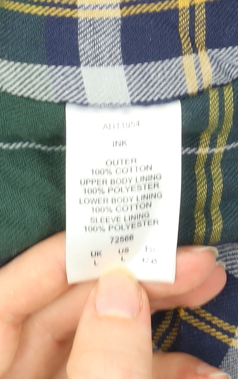 Cotton Traders Men’s Blue L Jacket Outdoor Field Style Pockets Lined