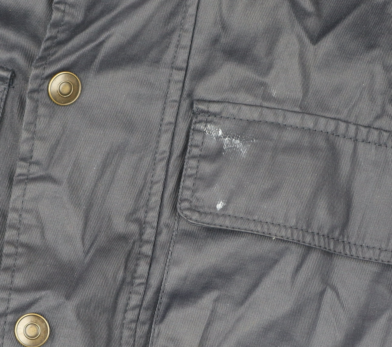 Cotton Traders Men’s Blue L Jacket Outdoor Field Style Pockets Lined