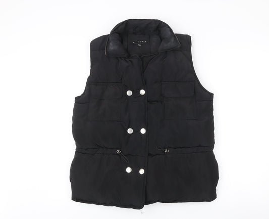Rising Womens Black XS Puffer Waistcoat Sleeveless Casual Winter