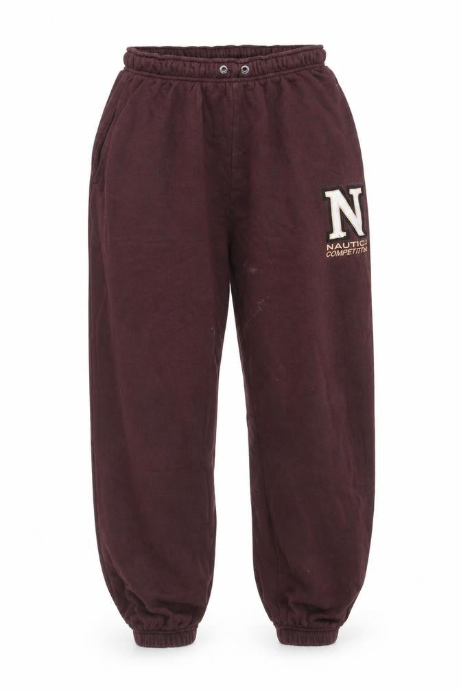 Nautica Women Brown Jogger Sweatpants Size 8 Cotton Blend Activewear
