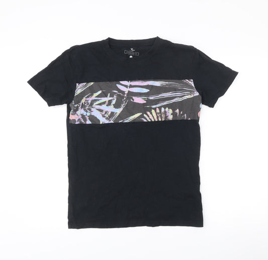 Rip Curl Men’s Black Tropical Graphic Print T-Shirt Size S