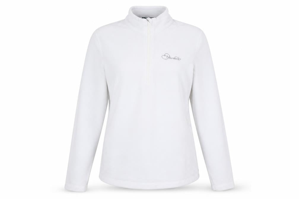 Dare 2b Women’s White Fleece Jacket UK 10 Outdoor 1/4 Zip