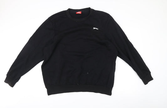 Slazenger Men’s Black XL Pullover Sweatshirt Crew Neck Fleece