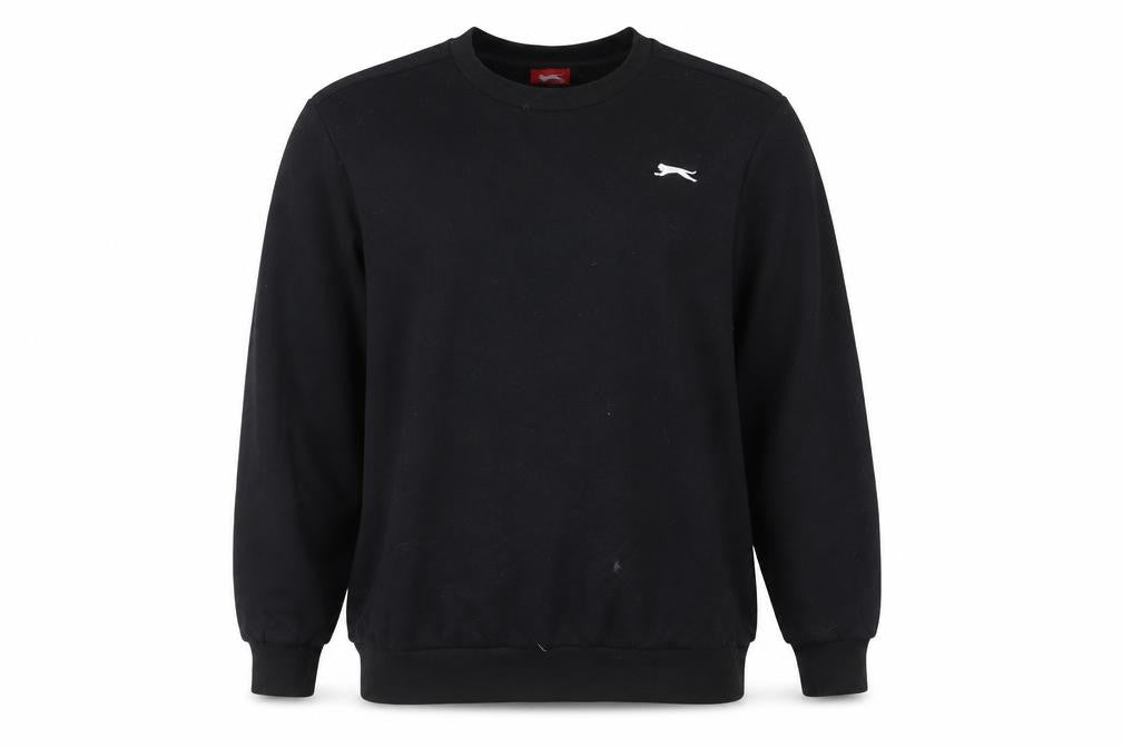 Slazenger Men’s Black XL Pullover Sweatshirt Crew Neck Fleece