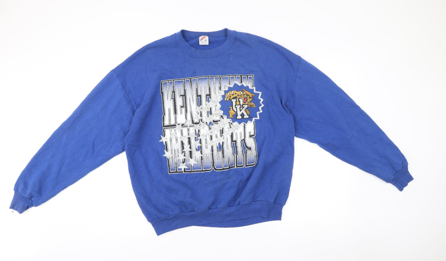 Jerzees Men’s Blue XL Pullover Sweatshirt Kentucky Wildcats Vintage