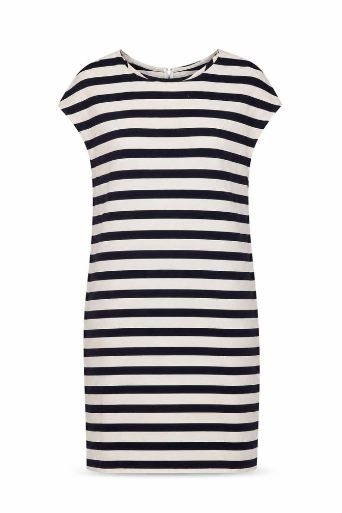 Mango Collection Women’s Navy White Stripe Sheath Dress Size 10