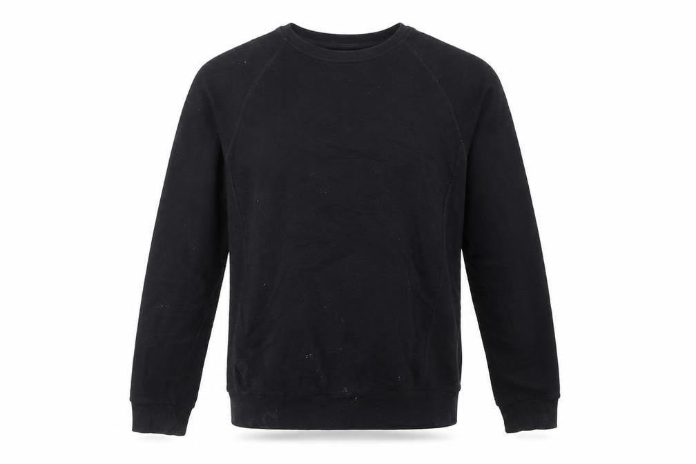 Reiss Men's Black Cotton Crew Neck Pullover Sweatshirt Size S
