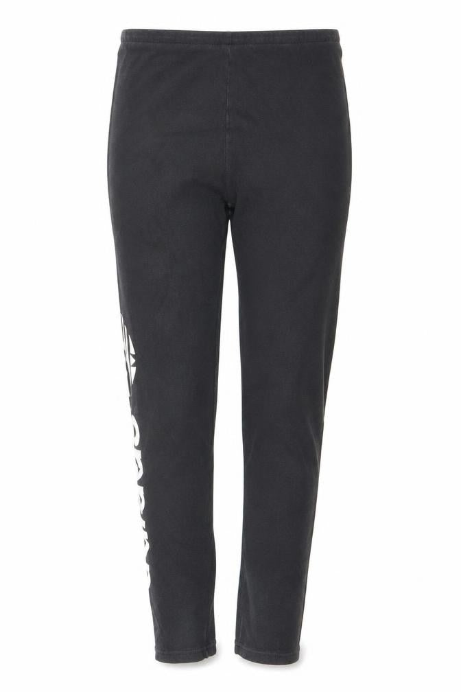 Adidas Womens Black Leggings Size 8 Slim Fit Cotton Elastane