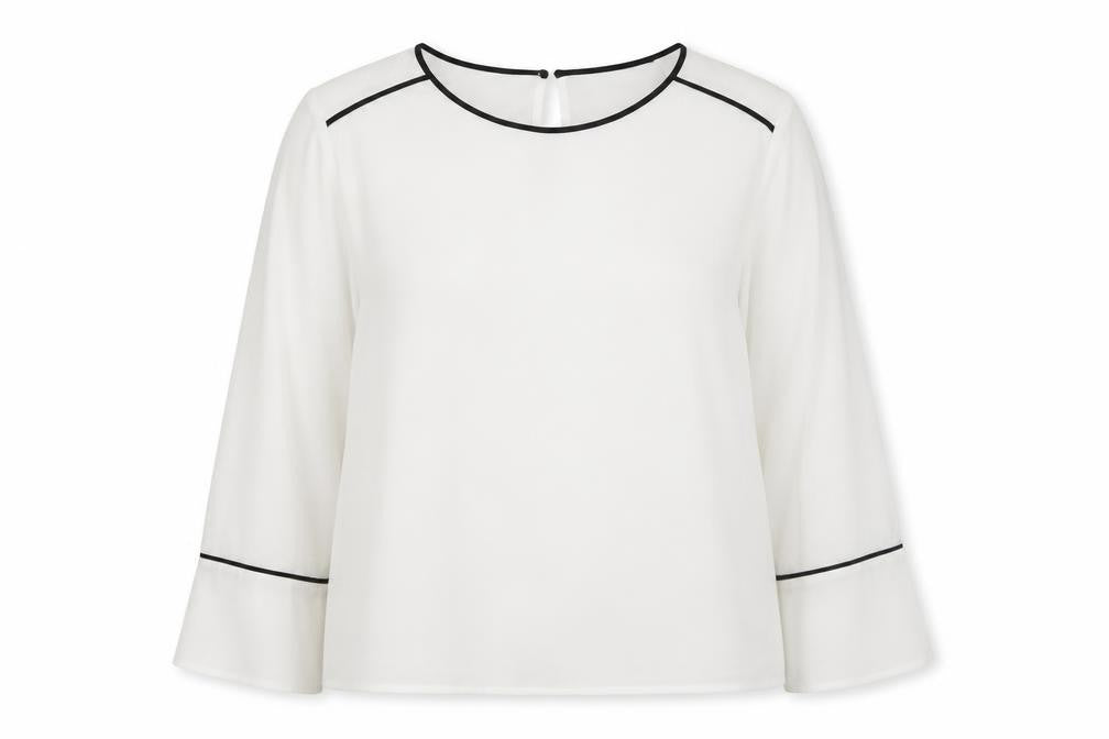Marks & Spencer Womens White Blouse Size 20 Long Sleeve Workwear