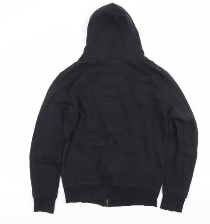 Charles Wilson Men’s Black Small Full Zip Hoodie Regular Fit