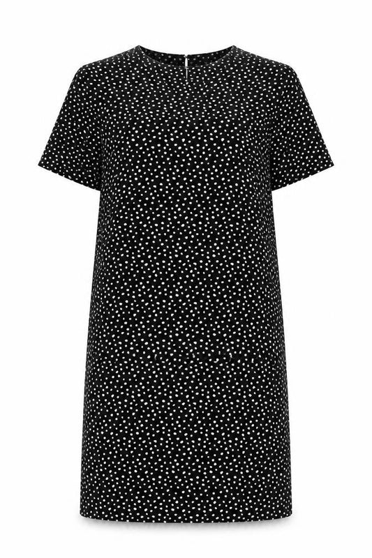 Marks & Spencer Women’s Black Polka Dot Shift Dress Size 10