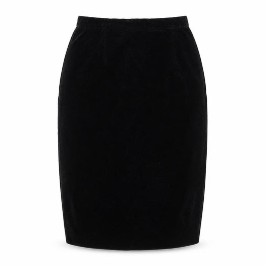STINA Creation Women’s Black Velvet Pencil Skirt Size 6 Vintage