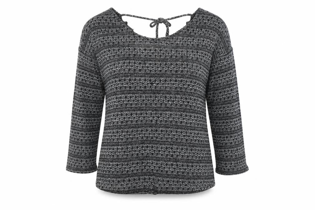 Next Women’s Grey Knit Pullover Jumper Size 16 Scoop Neck Long Sleeve