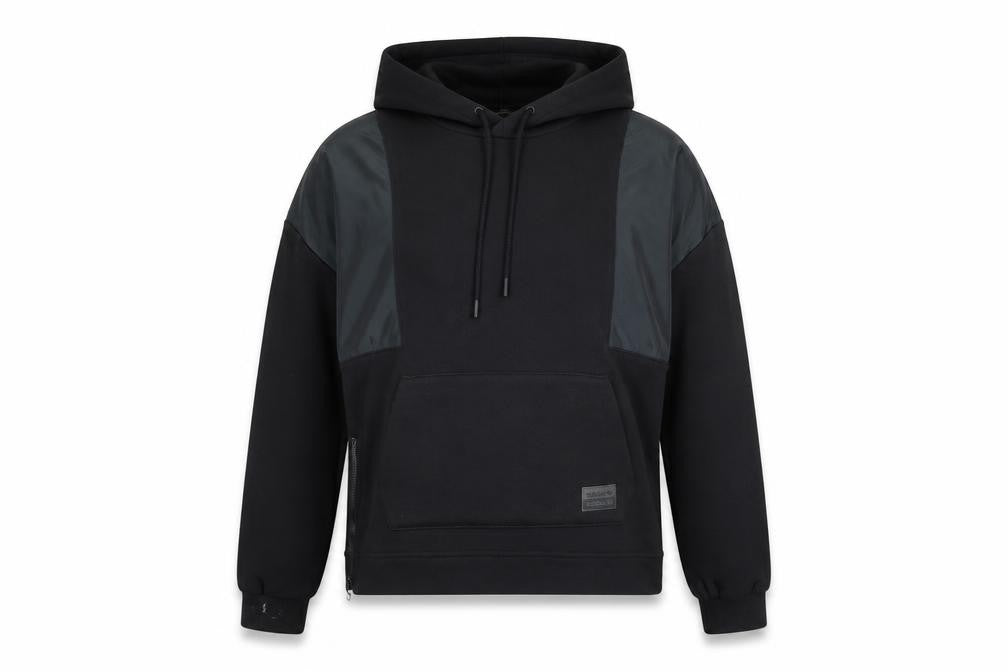 Adidas Women’s Black Pullover Hoodie Size 8 UK with Zip Accents