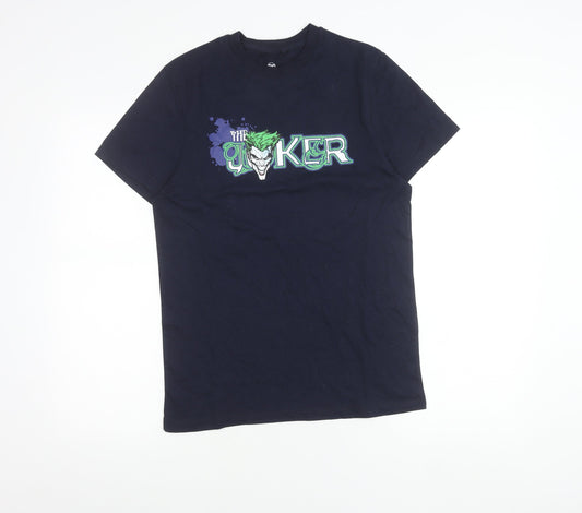 Primark Men’s Blue Joker Batman DC Comics Graphic T-Shirt Size S