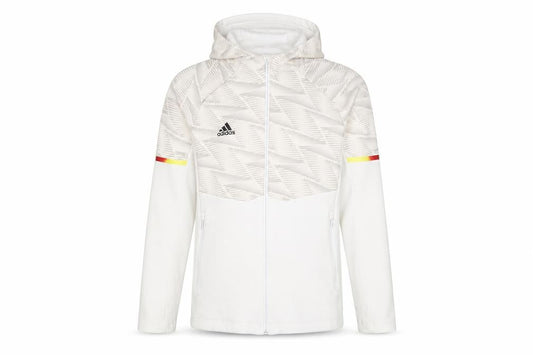 Adidas Boys White Track Jacket Hoodie 12 Years Full Zip Logo Sportswear