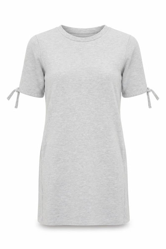 Next Women’s Grey Cotton Blend Tunic Jumper Size 10 Crew Neck