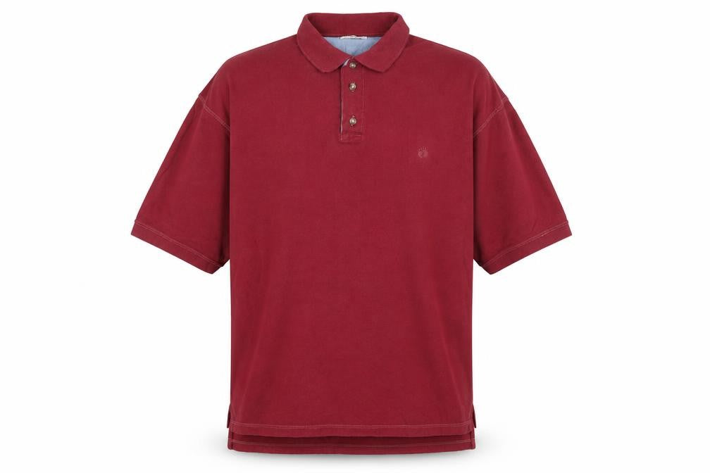 Hang Ten Men’s Red Cotton Short Sleeve Polo Shirt Size L