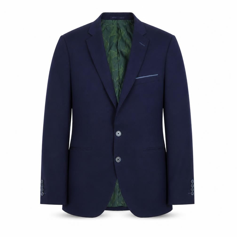 Remus Uomo Men's Blue 36R Slim Fit Blazer Jacket Formal