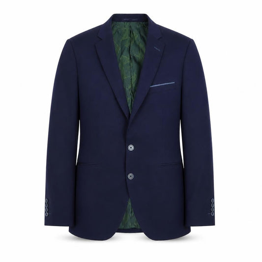 Remus Uomo Men's Blue 36R Slim Fit Blazer Jacket Formal