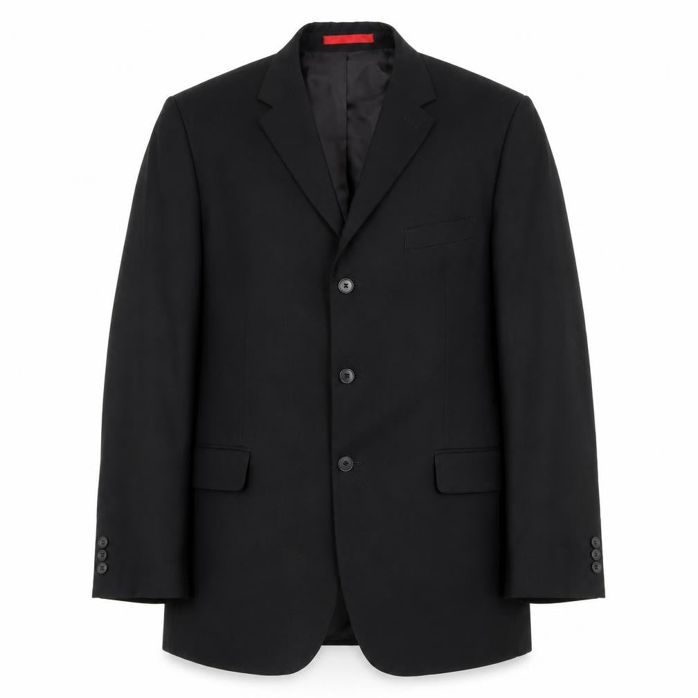 Burton Men’s Black Blazer 42R Notch Lapel Two Button Jacket
