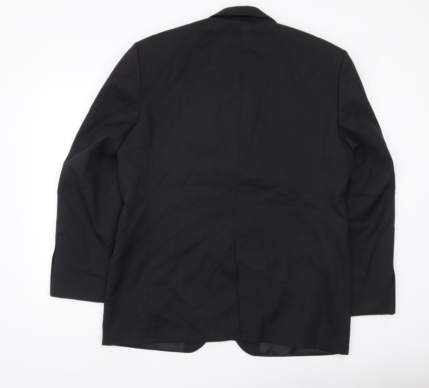 Burton Mens Black 42R Suit Jacket Notch Lapel Single-Breasted